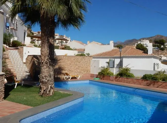 Beach Villa ,Nerja, Seaview, Pool, 3 Bedrooms, Huge Terrace And Garden