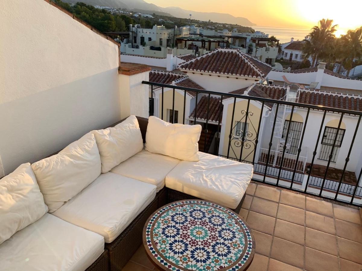 Playa Burriana, Tva Terasser, Havsutsikt, Pool Apartamento *